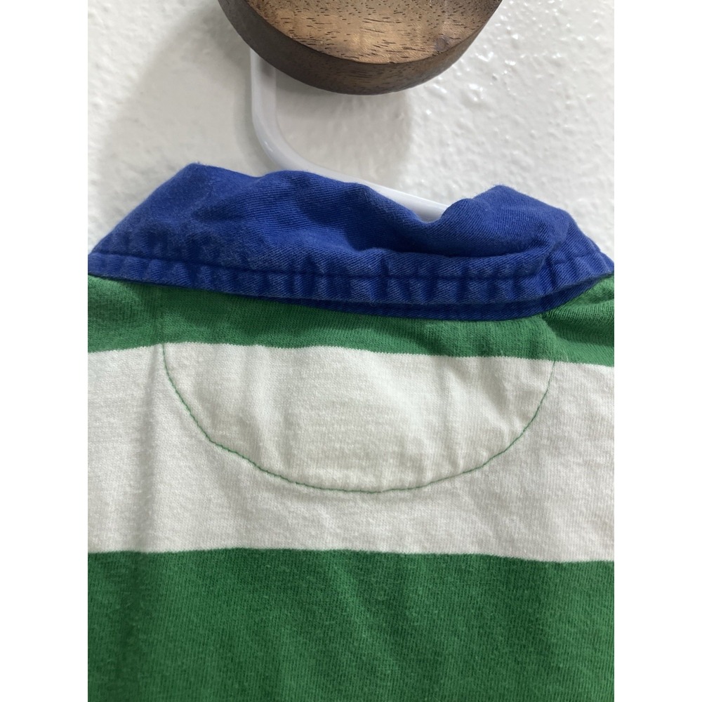 Polo Ralph Lauren 90's VINTAGE Big Pony Striped Rugby Boys Shirt 3T - Picture 4 of 7